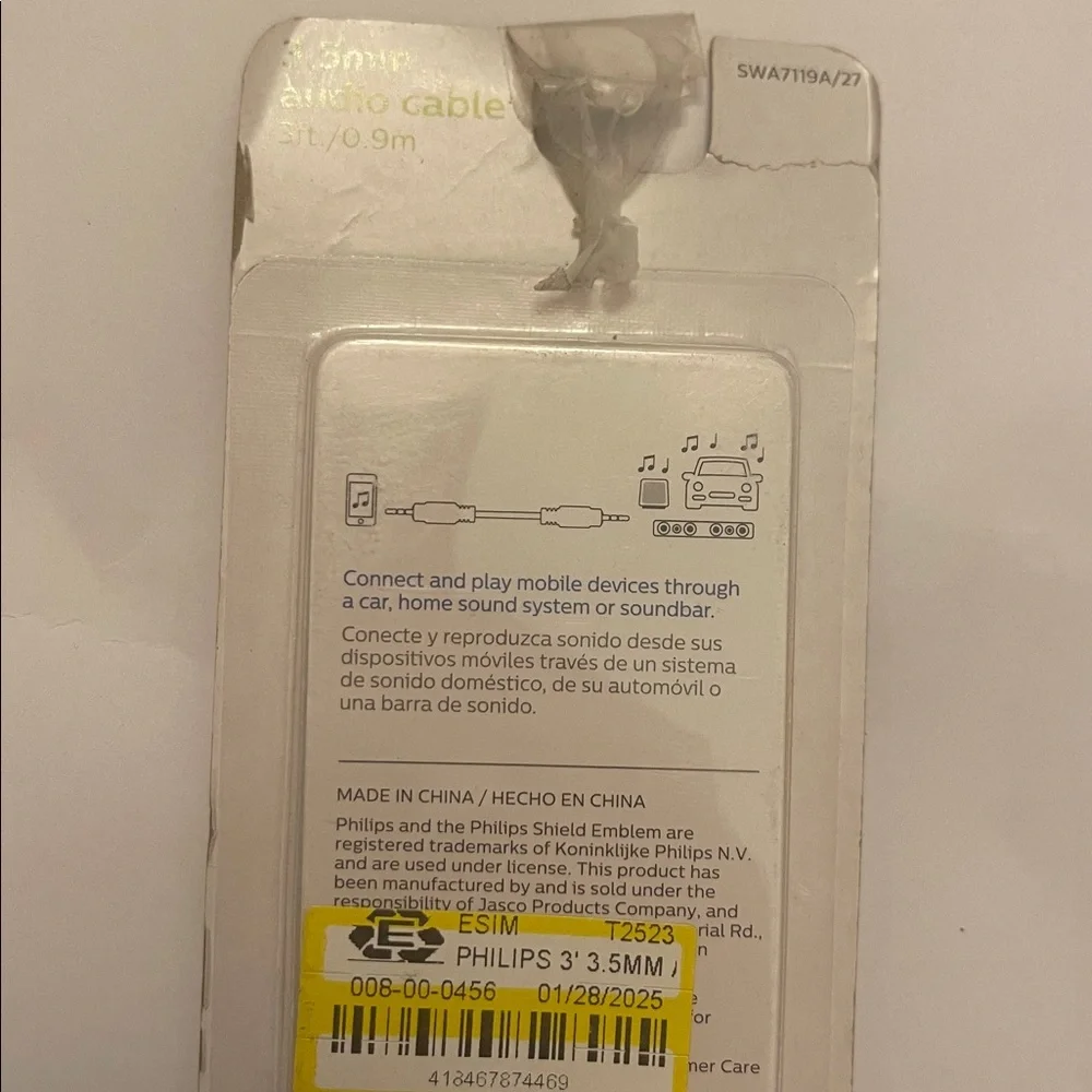 Philips 3.5mm audio cable.